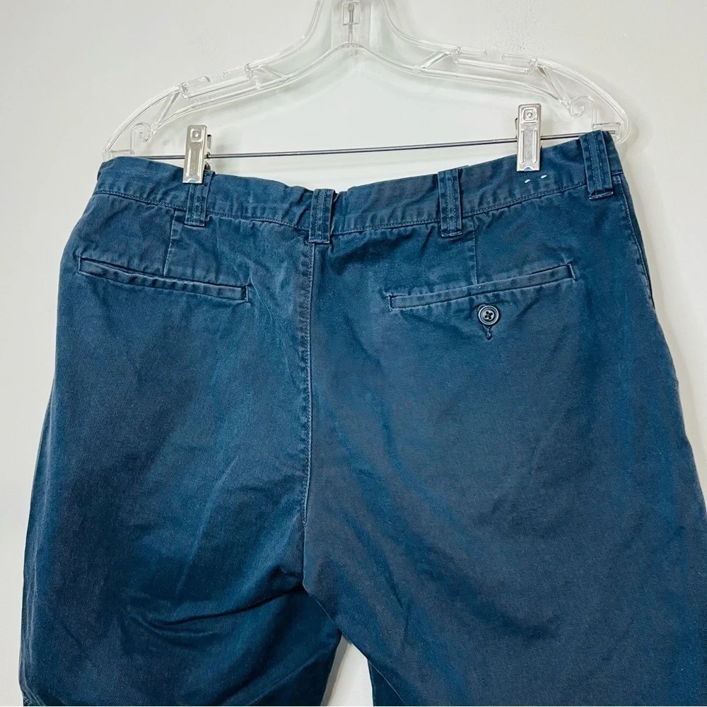 J. Crew Navy Cotton Twill Chino Shorts 33